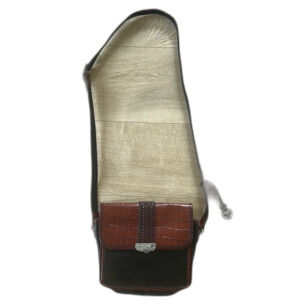 Brighton Leather Purse Crossbody Shoulder Wove Brown Black Silver Buckle Western